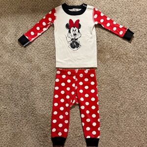 Hanna Andersson Disney Minnie Mouse Long John Pajamas